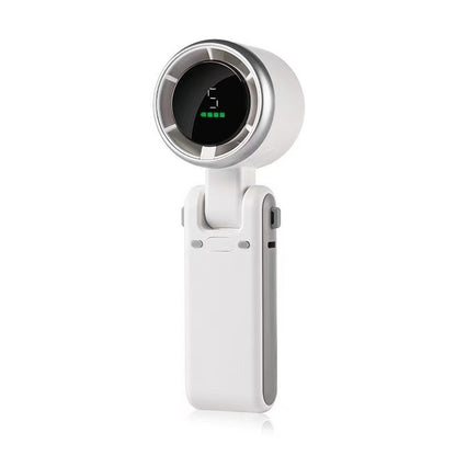 Portable 3 In 1 Rechargeable Turbo Handheld Fan With 5 Speeds And 4000mAh Battery