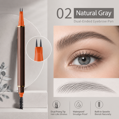 Water Resistant Dual Tip Brow and Beard Pen