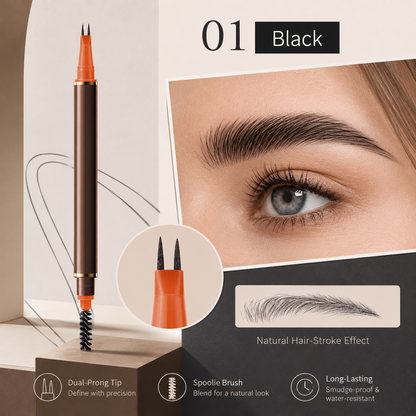 Water Resistant Dual Tip Brow and Beard Pen