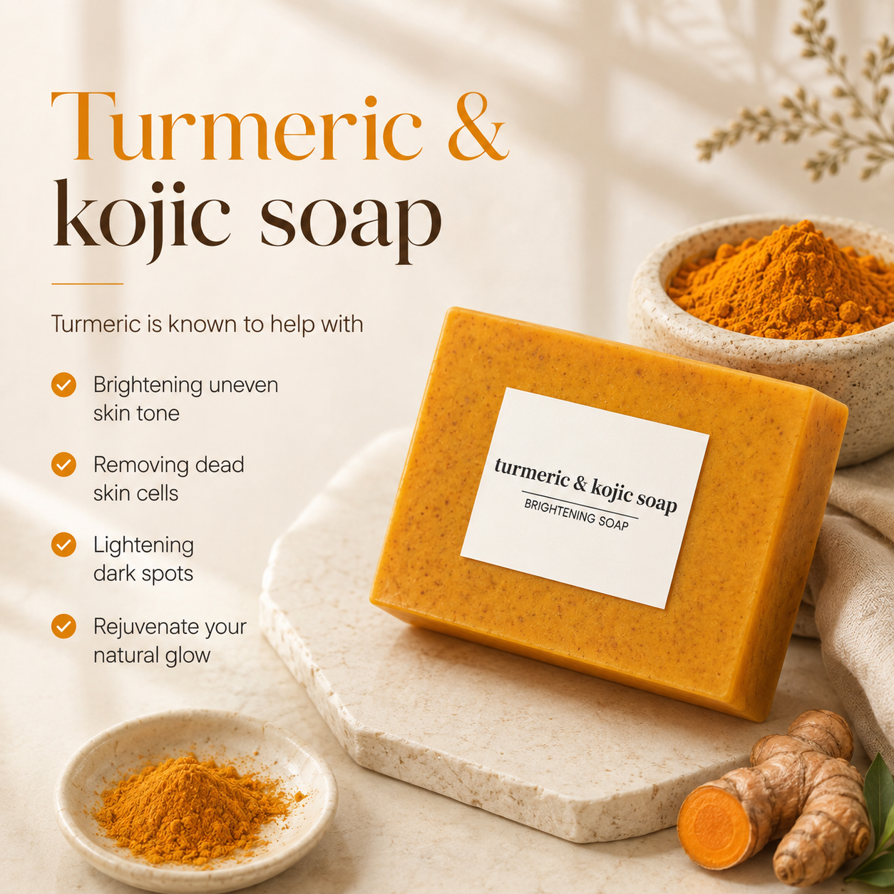 Turmeric Wash and Care Set - Cleansing Mousse & Soap