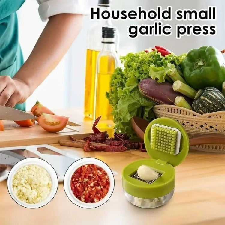 One-Press Garlic Chopper with Storage Container