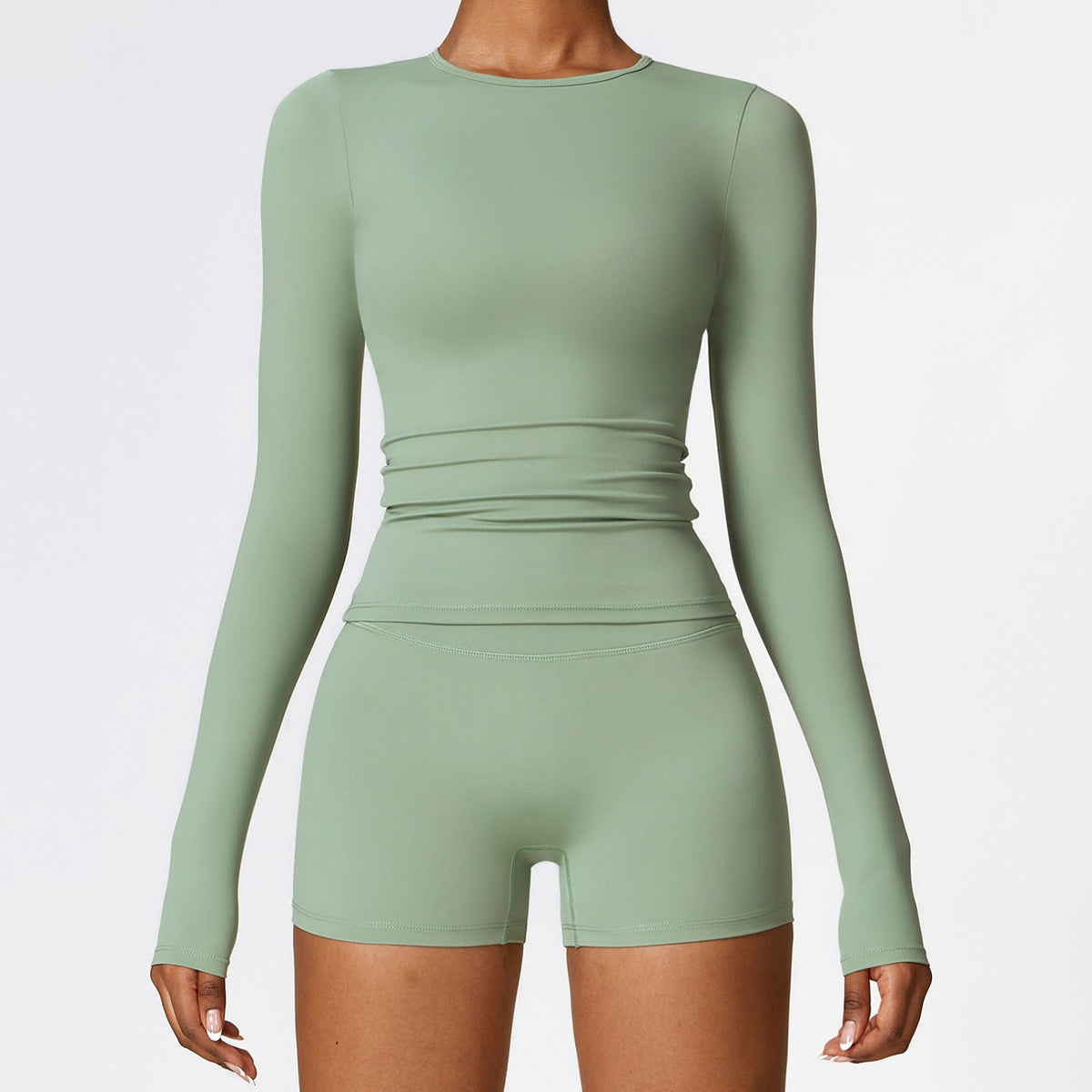 Soft Single-Layer Basic Long Sleeve Shirts See Through Breathable Wear Casual Sporty Shirt
