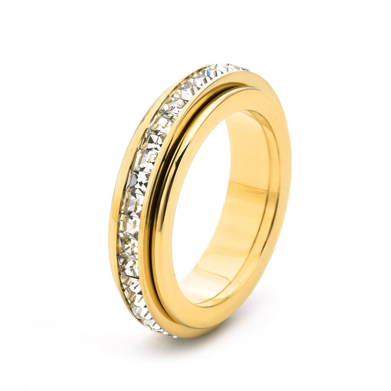Titanium Steel Anxiety Rings - Spinning Anti-Anxiety
