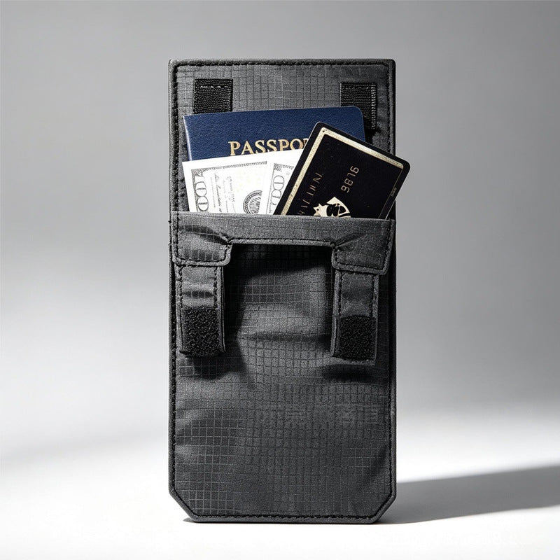 ✈️ Hidden Anti-Theft Passport Pouch – Slim Travel Security Belt Wallet for Cash, Cards & Documents