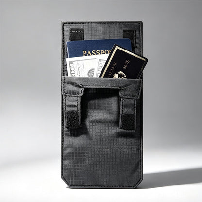 ✈️ Hidden Anti-Theft Passport Pouch – Slim Travel Security Belt Wallet for Cash, Cards & Documents