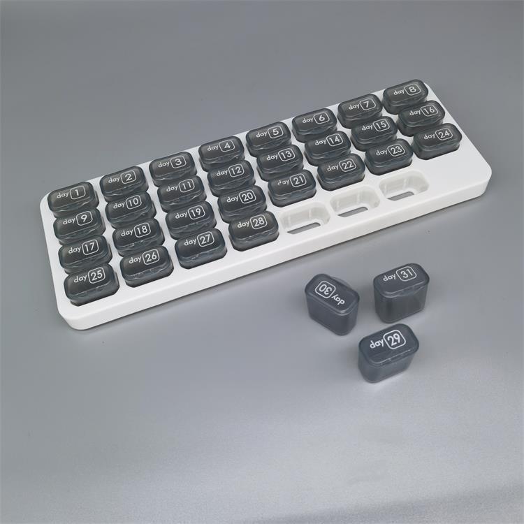 💊31 Days Pill Box-Monthly Pill Organizer-Arthritis-Friendly Easy-Open Lids