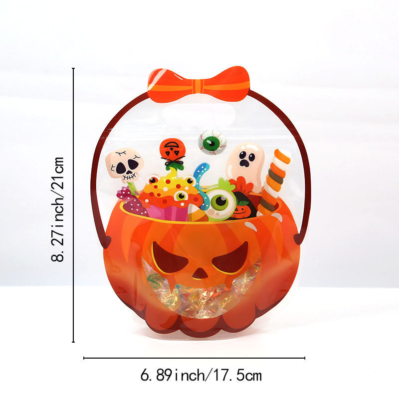 👻Halloween Bestsellers-50%off🎃Halloween Transparent Pumpkin Favor Bags✨Perfect for Party, Trick-or-Treat, Classroom Gifts