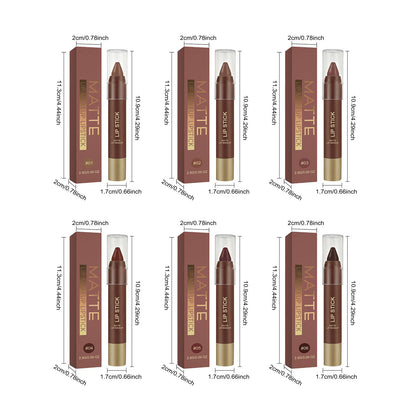 Matte Brown Lipstick| Waterproof Non-Stick Cup