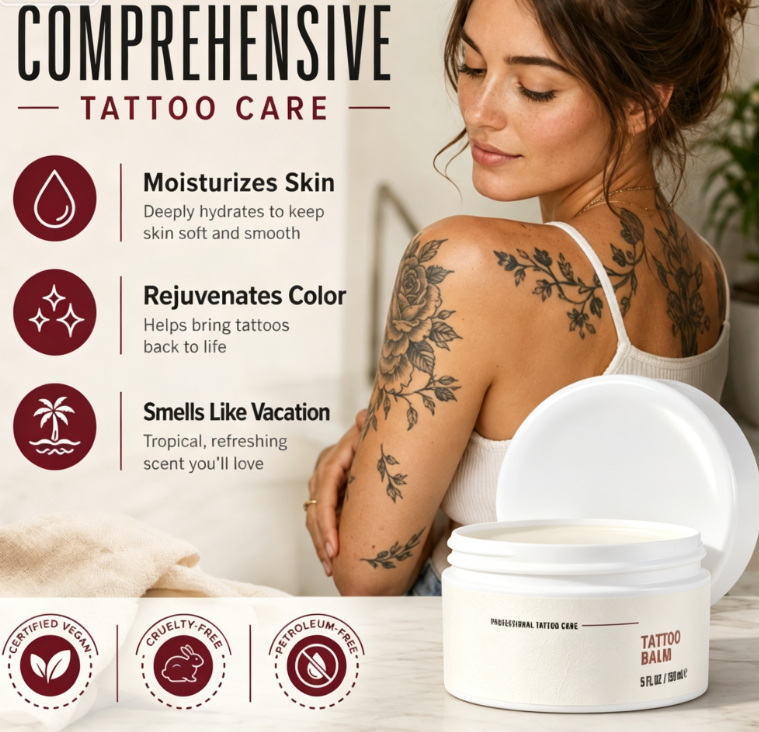 Moisturizing Tattoo Aftercare Balm 5oz