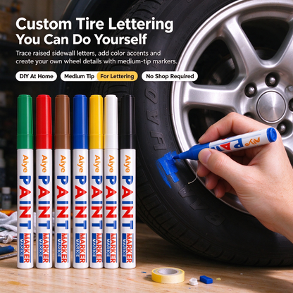 DIY Automotive Tire Paint Markers
