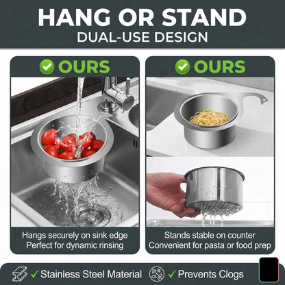 Multifunctional Stainless Steel Swan Sink Strainer Basket