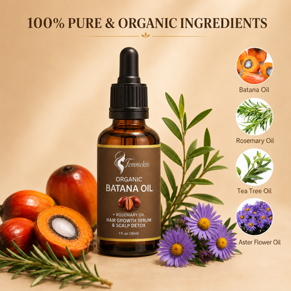 Femmekin Organic Batana Oil with Rosemary for Stronger Hair