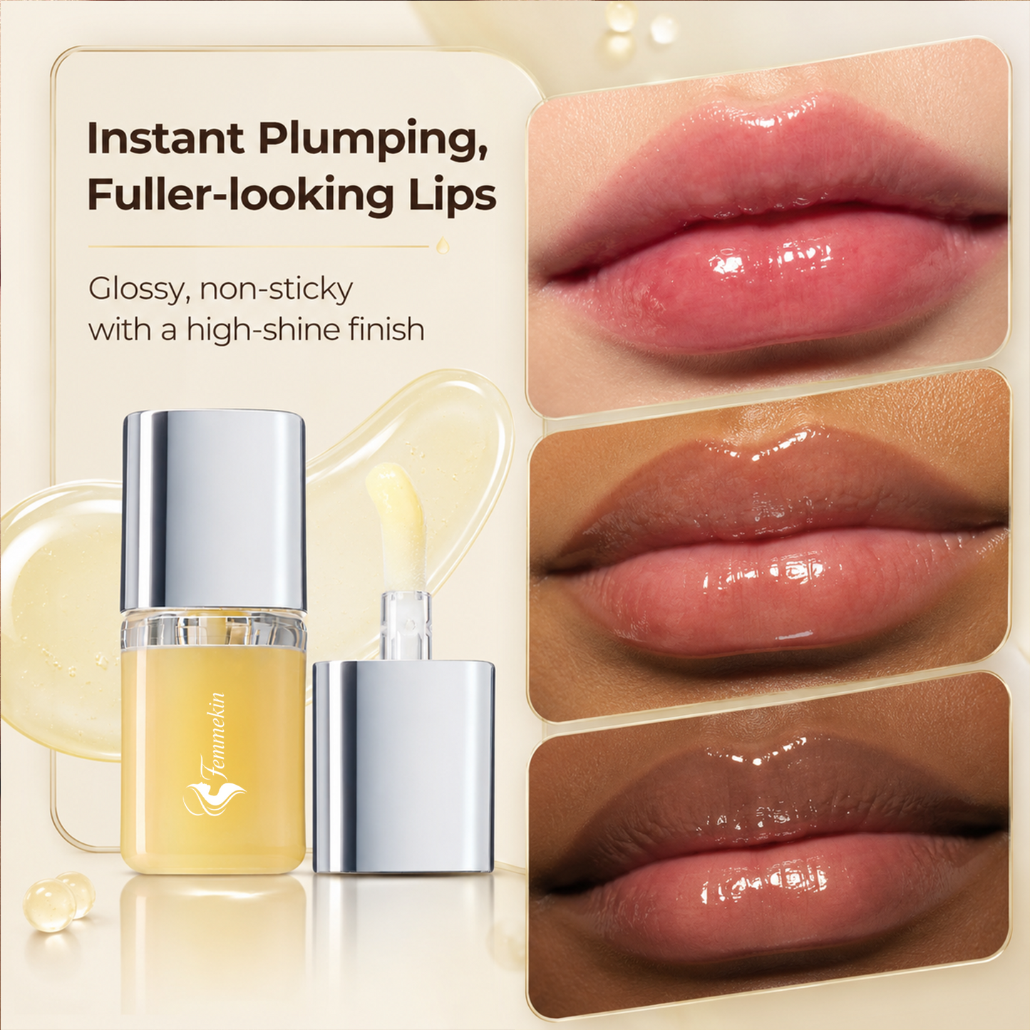 Spicy Lip Plumper Gloss Non Sticky High Shine Finish