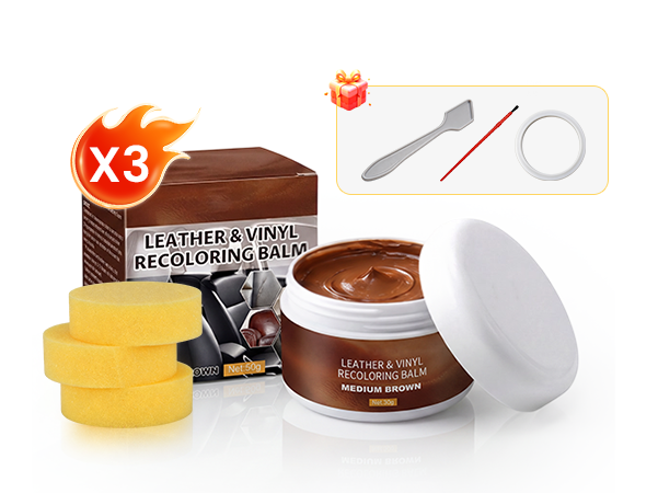 Leather Repair Paste for Scratches, Scuffs and Color Restoration