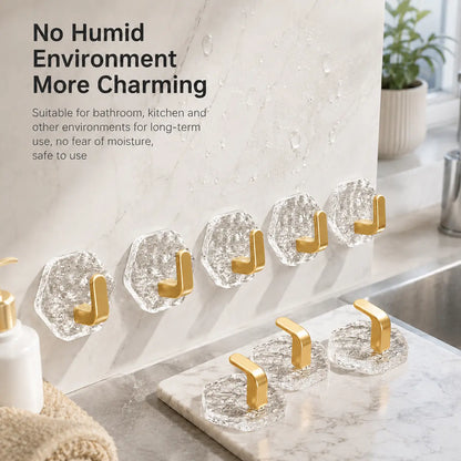 20 Pack Adhesive Wall Hooks for Kitchen and Bathroom