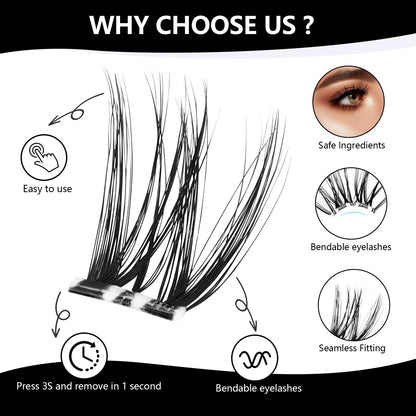 Femmekin No Glue Lash Kit - Self-Adhesive Eyelashes for Effortless Beauty