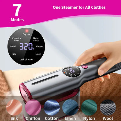 Dr.Flash Portable Garment Steamer - Fast Heating & LED Display