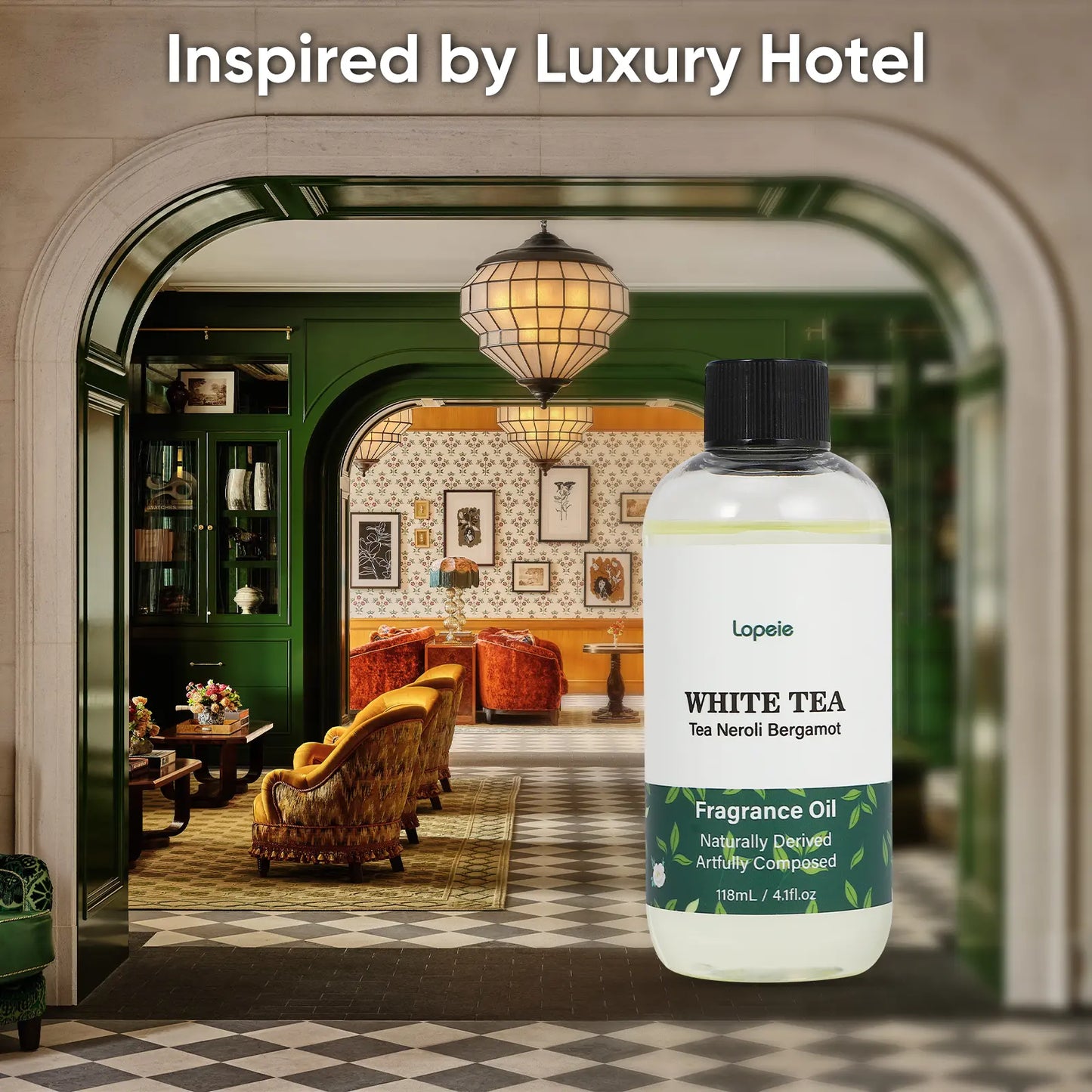 Lopeie Hotel Diffuser Oil Refill 118ml White Tea & Neroli
