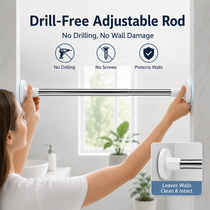 Drill-Free Adjustable Rod