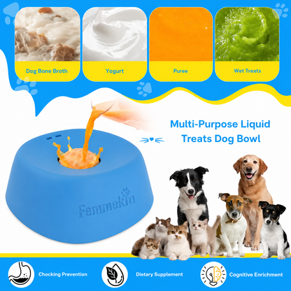 BOGO Femmekin Slow Feeder Dog Bowl for Liquid Treats