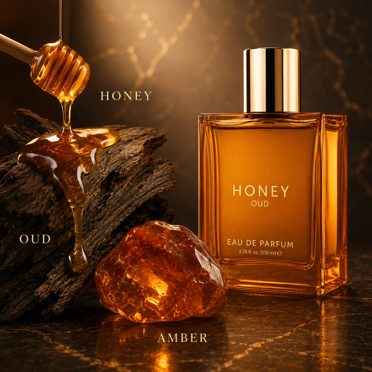 Honey Oud Eau de Parfum with Patchouli Vanilla and Bergamot