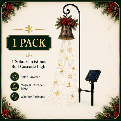 🔥Hot Sale 40% OFF🎄 Christmas Bell Cascade Solar Yard Light✨