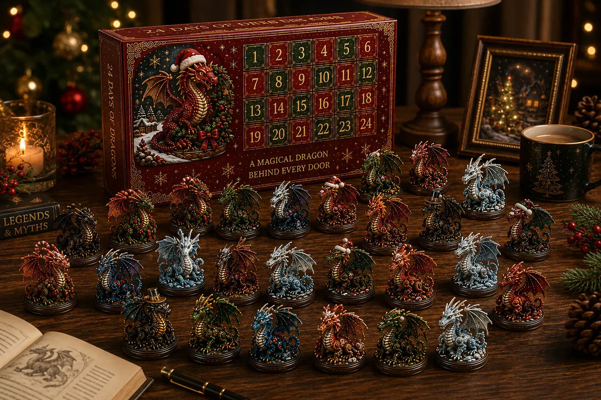 🐉💥 24 Days of Dragons Advent Calendar – 24 Unique Dragons, 24 Magical Christmas Surprises 🎄✨