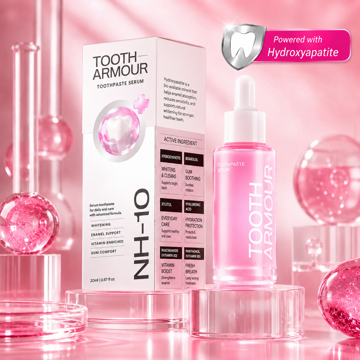 Nano Hydroxyapatite Toothpaste Serum for Sensitive Teeth and Enamel Support