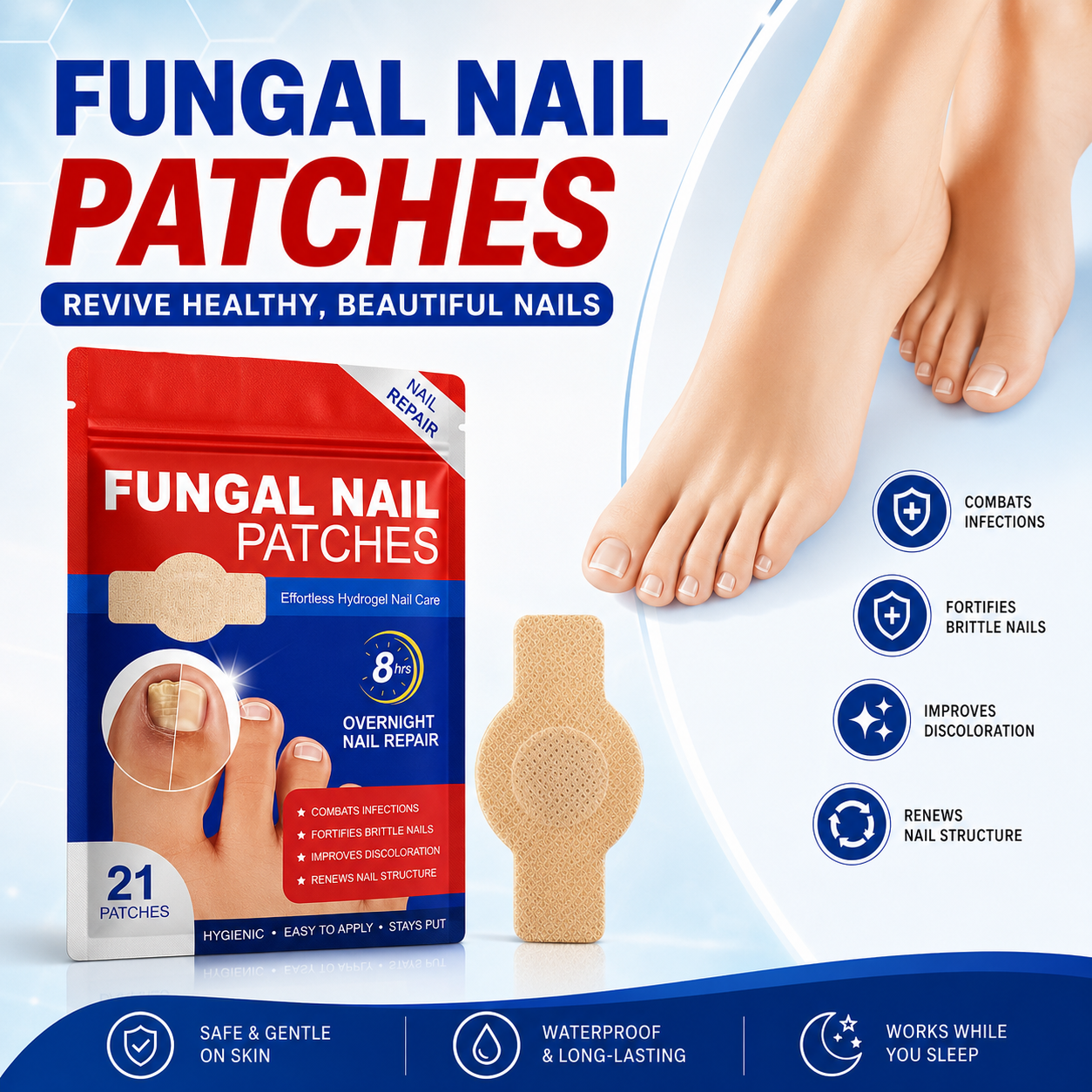 Nail Health Care Patches for Daily Nail Care