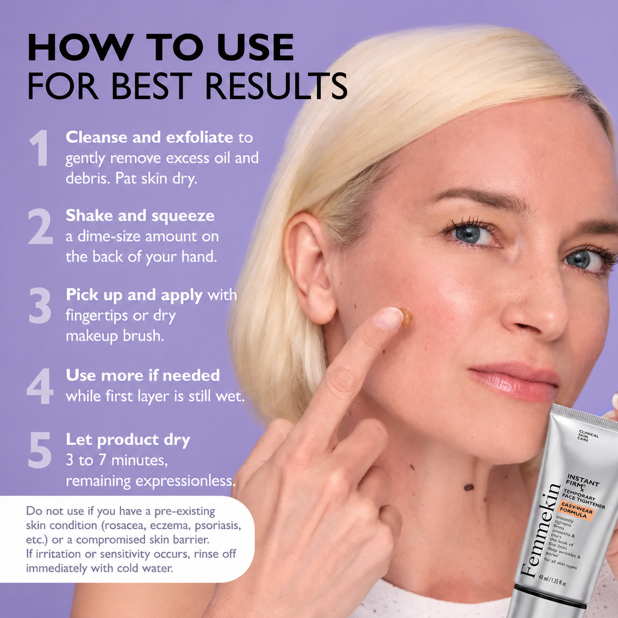 Femmekin Temporary Face Tightener - Anti-Aging Facial Serum