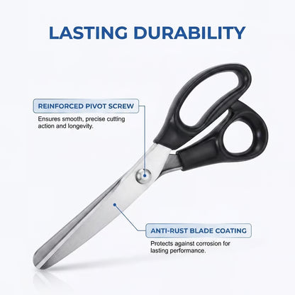 Stainless Steel Zig Zag Scissors for Fabric, Sewing and DIY Crafts