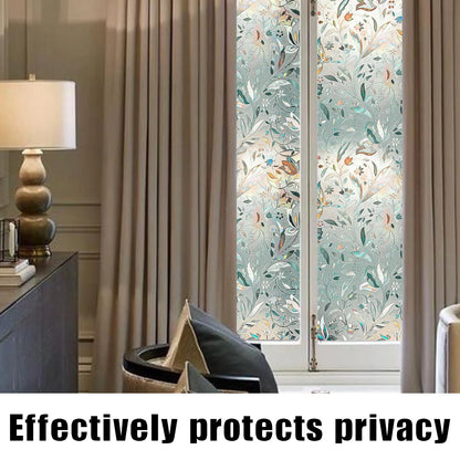 Window Privacy Film, Static Cling Removable Window Tint, Sun and UV Blocker for Glass Doors, Reflective Mirror Privacy Film