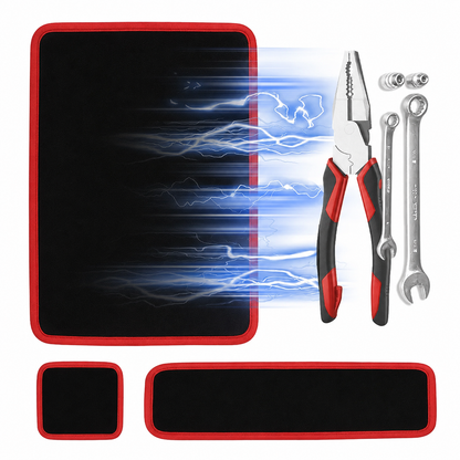 3PC Flexible Magnetic Tool Mat & Tray Holder