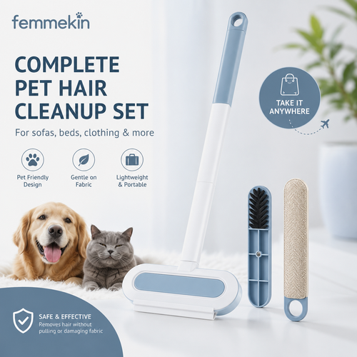 Upgraded Reusable Pet Hair Remover Brush