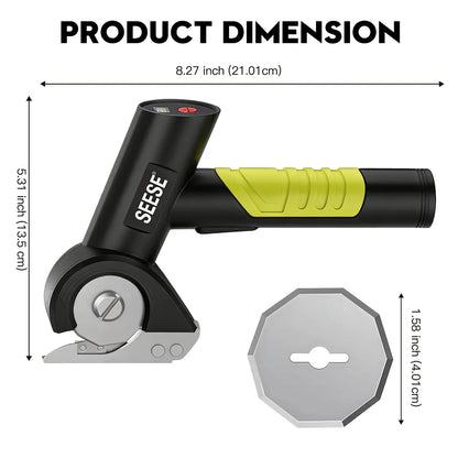 SEESE Cordless Electric Scissors - Portable Fabric Cutter