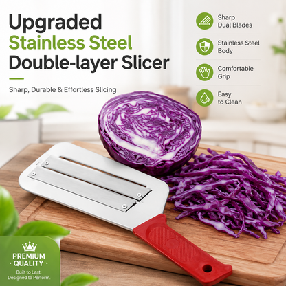 🔥Upgraded Stainless Steel Double-layer Slicer