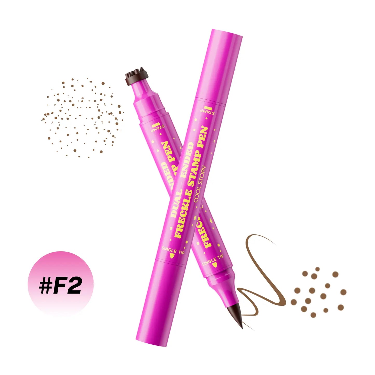 Waterproof Freckles Pen: Faux Freckle Stamp and Fine Tip Eyeliner for Realistic, Long-Lasting Freckles and Effortless Makeup, Perfect for Daily Wear and Cosplay,back to school