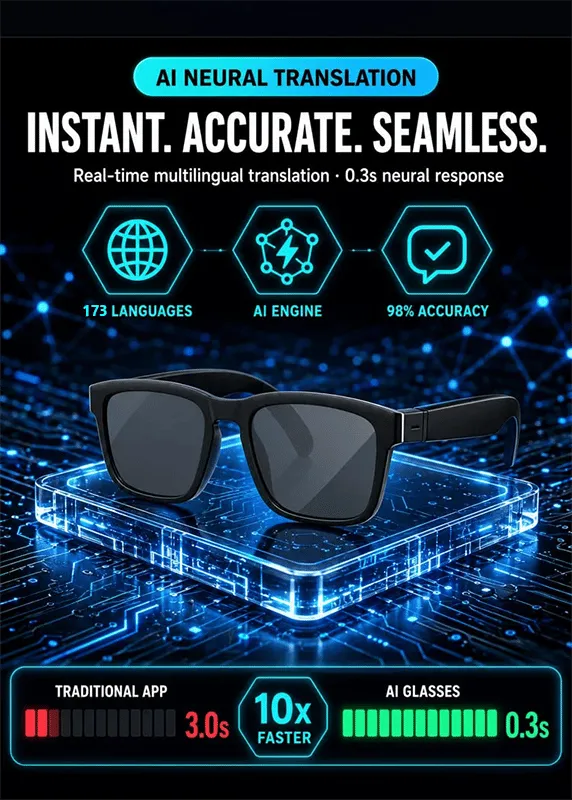 AI Smart Bluetooth Glasses