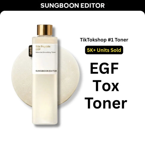 [Sungboon] EGF Tox Toner | Forehead Firming & Wrinkle Care, Iron Out Fine Lines | PDRN & Volufiline & Collagen & NAD+ EGF Complex | EGF Plumping for Forehead, Longevity Anti-Aging Routine | Korean Skincare, K-Beauty