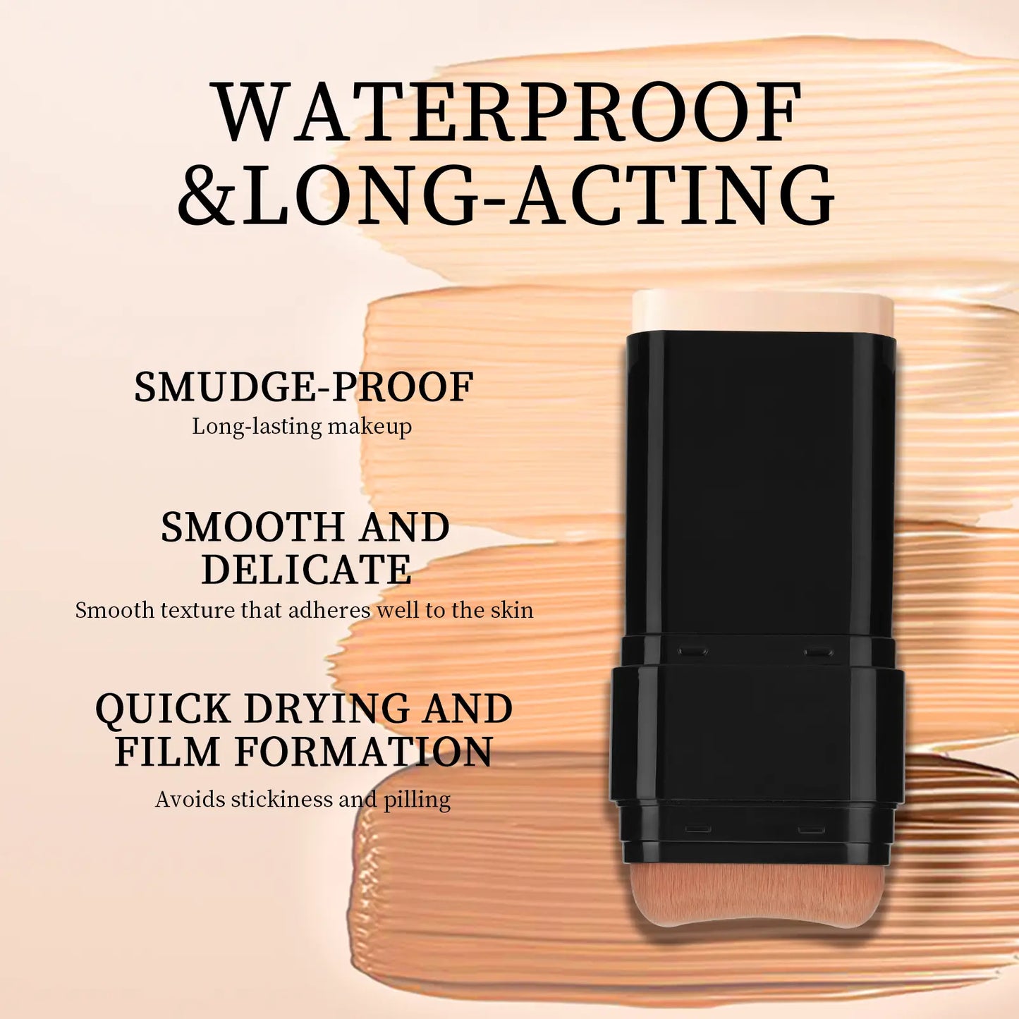 5-Color Dual-Ended Eraser Foundation Stick for Flawless Makeup