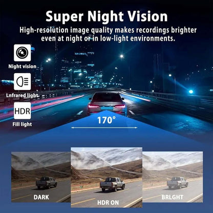 Full View Car Dash Cam System for Front and Rear Recording