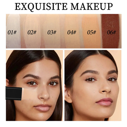5-Color Dual-Ended Eraser Foundation Stick for Flawless Makeup