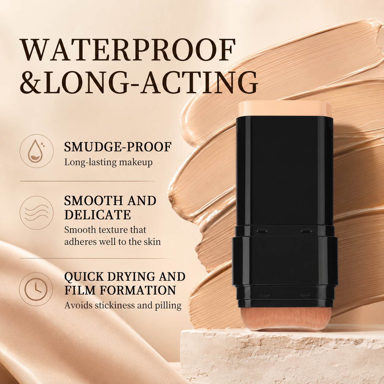 6 Color Dual Ended Foundation Stick