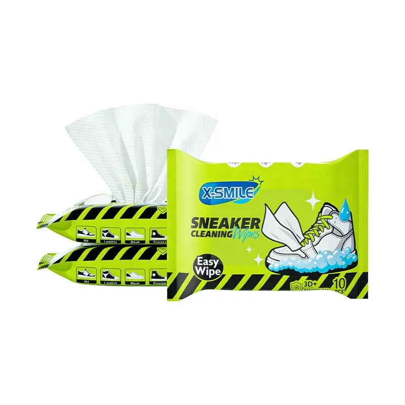 X-SMILE Sports Shoe Cleaning Wet Wipes for White Sneakers