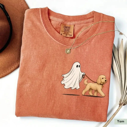 Pet Ghost Walking Dog Halloween Shirt