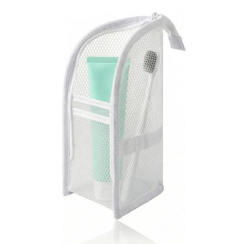Mesh Zipper Toiletry Storage Pouch