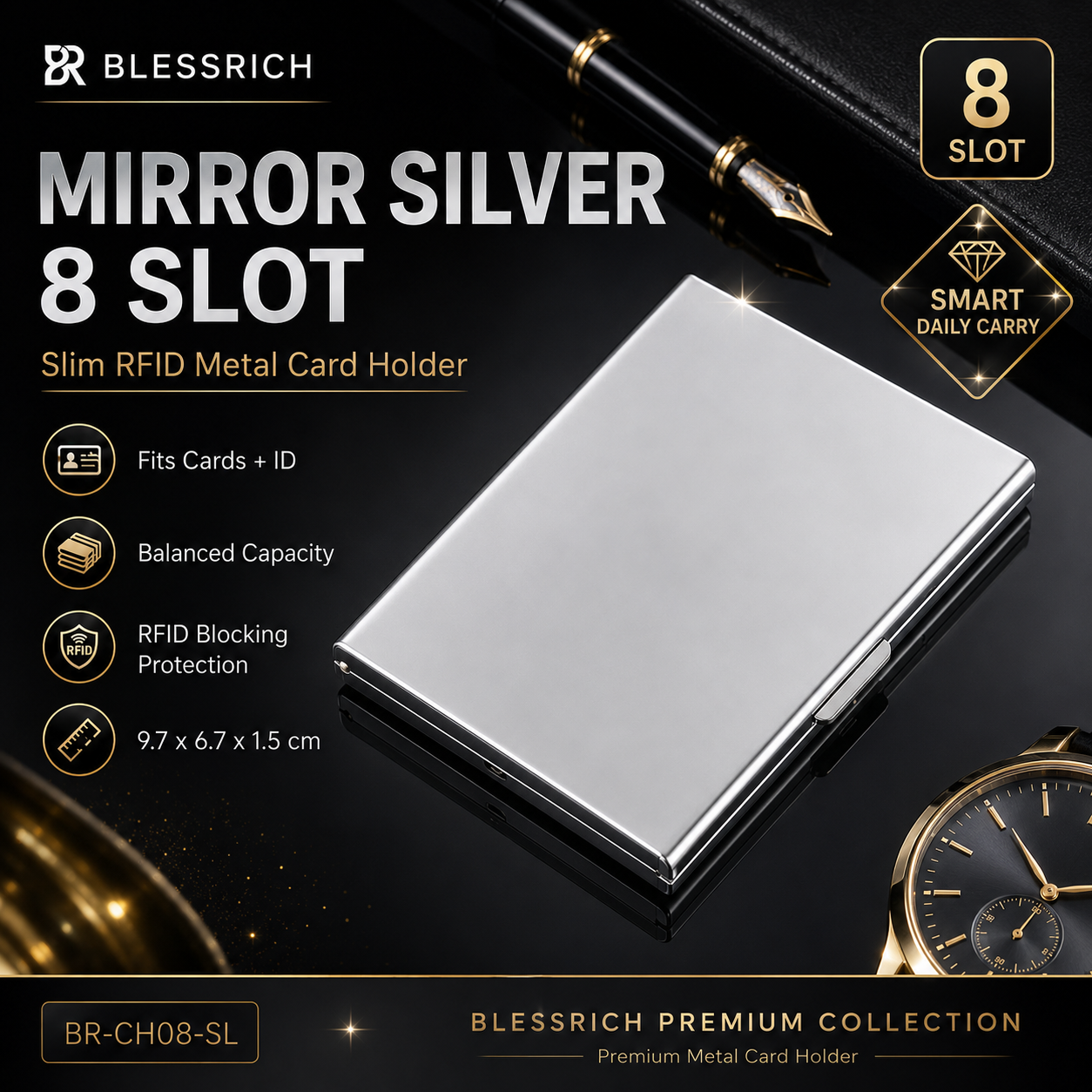 RFID Blocking Metal Card Holder
