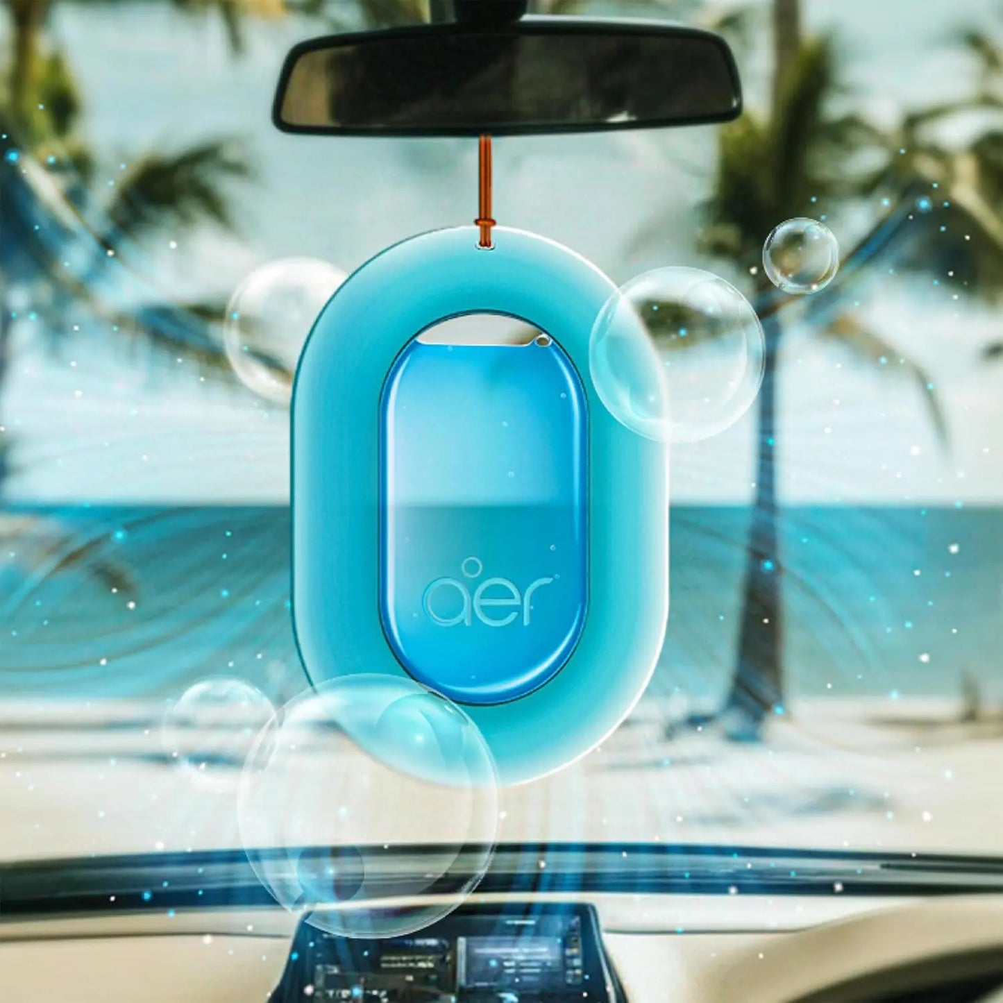Godrej Aer O Hanging Car Freshener, Assorted Pack of 3 Car Fragrance Set Car Odor Remover Car Scents Car Perfume