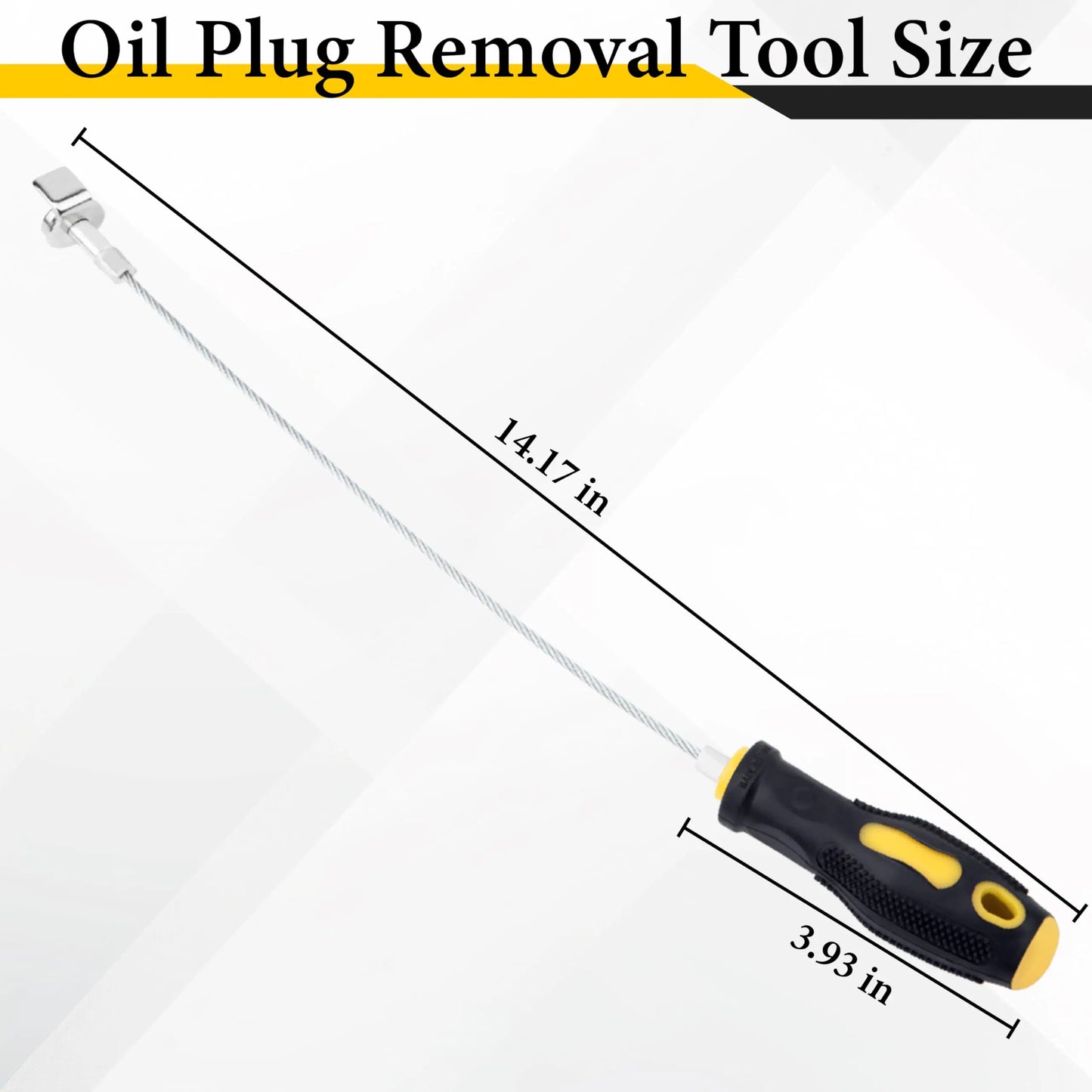 Heavy-Duty Magnetic Oil Drain Bolt Removal Tool 14 in