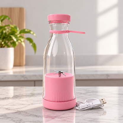 🥤 Portable Blend & Go Smoothie Bottle – One-Touch Shakes Anywhere
